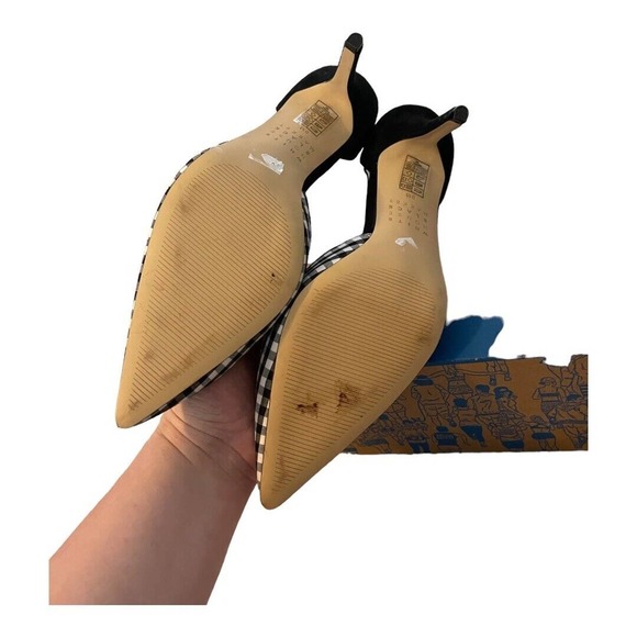 White House Black Market Black and White Stiletto Heels - Picture 7 of 8